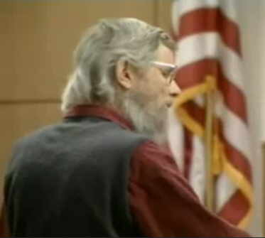 Michael Travesser/Wayne Bent speaks at his sentencing